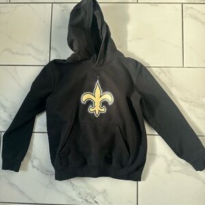 NFL Black Hoodie with Gold Fleur-de-lis